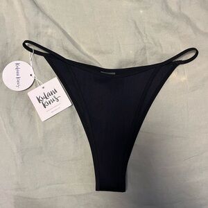 NWT Kulani Kini’s Ribbed Swimsuit Bottoms Size Large